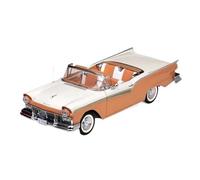 ZHRDWE Diecast Car 1:18 For Fairlane 1957 Alloy Classic Car Model Hobby Collection Toys Classic Decoration Gift(Orange)