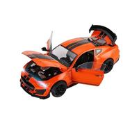 ZHRDWE Diecast Car 1/18 For Large Scale Ford Mustang Shelby GT500 Alloy Sports Diecast Metal Racing Car Vehicles Model Gift(Orange)