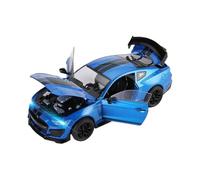 ZHRDWE Diecast Car 1/18 For Large Scale Ford Mustang Shelby GT500 Alloy Sports Diecast Metal Racing Car Vehicles Model Gift(Blue)