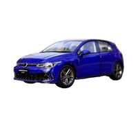 ZHRDWE Diecast Car 1/18 For Large Scale Golf R-Line 8 Diecast Model Car Toy Collectible Gifts(Blue)