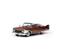 ZHRDWE Diecast Car 1:18 For Large Scale Platinum Plymouth 1960 Metal Diecast Alloy Retro Car Model Hobby Collection Toys Display(Coffee)