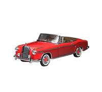 ZHRDWE Diecast Car 1/18 For Mercedes-Benz 1960 220 SE Sunstar Alloy Cabriolet Model Diecast Vehicle Classic Decoration Collection(Red)