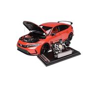 ZHRDWE Diecast Car 1/18 For MH Civic Type R FL5 Metal Diecast Model Car - Special Design Large Size(Orange)