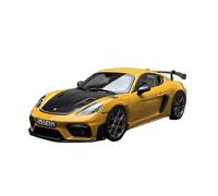 ZHRDWE Diecast Car 1:18 For Porsche 911 GT4 Large Size Alloy Model Car Toys Collectible Die-Cast Vehicles Gifts(Yellow)
