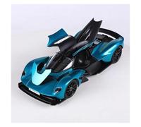 ZHRDWE Diecast Car 1:18 For Valkyrie 2022 Green/silver Alloy Model Car Metal Die-cast Vehicle Vehicle(Blue)