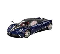 ZHRDWE Diecast Car 1:18 Pagani Huayra Dinastia Simulation Alloy Racing Model Toy Large Size White And Blue Miniature Car(Blue)
