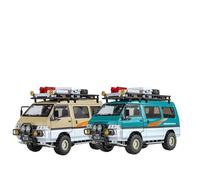ZHRDWE Diecast Car 1:24 For Mitsubishi Delica Off Road Vehicles Diecast Alloy Metal Car Model Toy Birthday Gift Kid Boy Present(Gold)