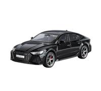 ZHRDWE Diecast Car 1:24 For RS7 Coupe Alloy Diecast Metal Sports Vehicles Car Model Sound Light Gift For Boys And Teens(Black)