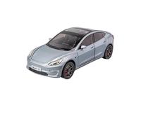 ZHRDWE Diecast Car 1:24 For Tesla 3 Alloy Car Model Boys And Teens Hobby Toys(Blue)