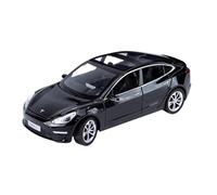 ZHRDWE Diecast Car 1:24 For Tesla Model 3 Car Toy Model Alloy Diecast Sound Light Vehicle Explore The Game Lovers Collection Gift(Black)