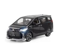 ZHRDWE Diecast Car 1:24 For Toyota Alphard MPV Die Cast Metal Model Toy Van Gift For Boys And Teens(Black)