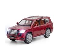 ZHRDWE Diecast Car 1/24 For Toyota CRUISER LC300 Prado SUV Alloy Diecast Metal Toy Off-road Vehicle Car Model Interactive Game Gift(Red)