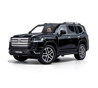 ZHRDWE Diecast Car 1:24 For Toyota LAND CRUISER SUV Diecast Car Metal Alloy Model Toys Collection Interactive Game Gift(Black)