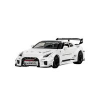 ZHRDWE Diecast Car 1:32 For Skyline Ares Nissan GTR Alloy Sports Model Simulation Sound And Light Jewelry Series Boys Gift Toys Vehicle(White)