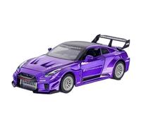 ZHRDWE Diecast Car 1:32 For Skyline Ares Nissan GTR Alloy Sports Model Simulation Sound And Light Jewelry Series Boys Gift Toys Vehicle(green)