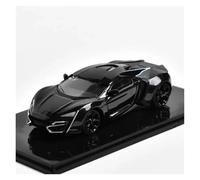 ZHRDWE Diecast Car 1/64 For Lykan Sports Car Alloy Model Die-Cast Vehicle Toys Art Decoration Hobby Gifts(Black 2)
