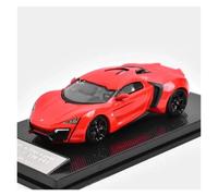 ZHRDWE Diecast Car 1/64 For Lykan Sports Car Alloy Model Die-Cast Vehicle Toys Art Decoration Hobby Gifts(Red 1)