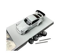 ZHRDWE Diecast Car 1/64 RWB 964 LBWK Alloy Racing Car Die-casting Metal Toy Supercar Model Vehicles Toys For Boys Gift(White)
