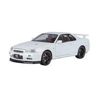 ZHRDWE Diecast Car Large Size 1:18 For Skyline Ares GTR GT-R R34 Alloy Sports CarDiecast Toy Cars Racing Vehicle(White)