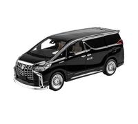 ZHRDWE Diecast Car Large Size 1/18 For Toyota Alphard MPV Diecast Metal Toy Vehicles Car Model Sound And Light Gift Black White Vehicle(Black)
