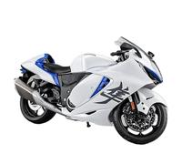 ZHRDWE Motorbike Toy 1:9 For Collector's Edition SUZUKI Hayabusa GSX-1300R Alloy Racing Motorcycle Model Hobbyist Toys Gifts Vehicle(White)