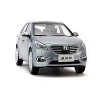 ZHRDWE Toy Car 1:18 For Beijing Hyundai Ninth Generation Sonata Metal Alloy Diecast Vehicle Model Car Toy Ornament Souvenir(Gray)
