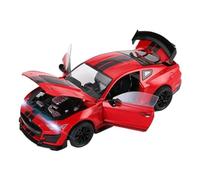 ZHRDWE Toy Car 1/18 For Ford Mustang Shelby GT500 Large Scale Die Cast Metal Model Toy Car Hobby Gifts(Red)