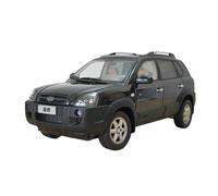 ZHRDWE Toy Car 1：18 For Hyundai Tucson Old Suv Metal Alloy Diecast Vehicle Model Adult Gift Static Display(Gray)