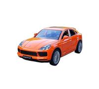 ZHRDWE Toy Car 1:24 For Cayenne S SUV Die Cast Metal Toy Vehicle Christmas Birthday Gift Boys Girls(Orange)