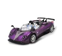 ZHRDWE Toy Car 1:24 For Pagani Zonda HP BarchettaSport Car Toy Model Alloy Diecast Sound Light(Purple)