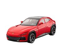 ZHRDWE Toy Car 1:24 For Purosangues FUV SUV Car Alloy Supercar Diecast Model Sound Light Toy Explore The Game Collection(Red)