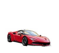 ZHRDWE Toy Car 1:24 For SF90 SF90XX Alloy Diecast Model Toy Car Racing Vehicles Model Perfect For Play Or Display(Red)