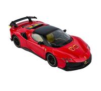 ZHRDWE Toy Car 1:24 For SF90 SF90XX Black Red Alloy Diecast Model Toy Car Perfect For Play Or Display(Red)
