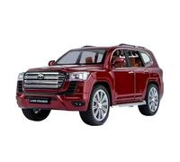 ZHRDWE Toy Car 1:24 For Toyota LAND CRUISER LC300 Prado SUV Diecast Metal Vehicles Car Model Hobbies Toys Artistic Ornaments(Red)