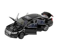 ZHRDWE Toy Car 1:32 For VW Passat 380 TSI Diecast Model Car Toy Collectible Sound Light Christmas Birthday Gift(Black)