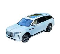 ZHRDWE Toy Car Die-casting 1:18 Red Flag E HS9 Large Size Static Ornament Collection Alloy Car Model(White)