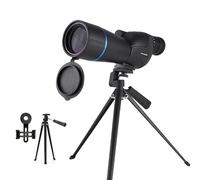 ZhrGoflli Spotting Scope with Tripod and Phone Adapter 25-75x60 Straight Spotter Scope HD BAK4 Waterproof Spotting Scopes for Bird Watching, Target Shooting, Wildlife Viewing