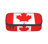 ZhRiYan Canadian flag Print Pencil Case – Stationery Pouch Bag for Office, and Travel – Spacious Compartments, Zipper Closure, Canadian Flag, One Size, Print