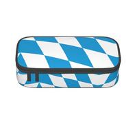 ZhRiYan Canadian flag Print Pencil Case â€“ Stationery Pouch Bag for Office, and Travel â€“ Spacious Compartments, Zipper Closure, Bavarian Flag, One Size, Print