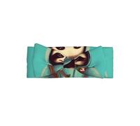 ZhRiYan Cute Delicate slothful student Print Baby Bow Headband â€“ Full Moon Gift, Stretchy & Soft Nylon Headbands