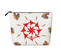ZhRiYan Flag of Burundi Print Fake Hemp Makeup Bag – Reusable Cosmetic Organizer, Daily Storage, Business Trip Essential, Eight-way Rotation, One Size