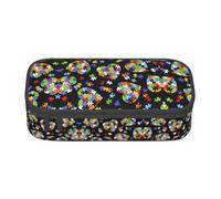 ZhRiYan Flag of Latvia Print Pencil Case â€“ Stationery Pouch Bag for Office, and Travel â€“ Spacious Compartments, Zipper Closure, Autism Awareness Puzzle Pieces Heart, One Size, Print