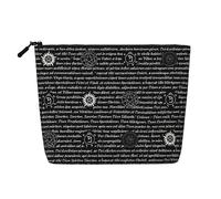 ZhRiYan Flag of Mexico Print Fake Hemp Makeup Bag - Reusable Cosmetic Organizer, Daily Storage, Business Trip Essential, Supernatural Inspiration, One Size