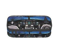 ZhRiYan Gay Pride Rainbow Pattern Print Pencil Case â€“ Stationery Pouch Bag for Office, and Travel â€“ Spacious Compartments, Zipper Closure, Airplane Cockpit, One Size, Print