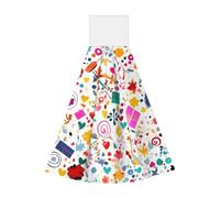 ZhRiYan Happy Birthday Background Coral Velvet Hand Wipes – Absorbent Cleaning Cloths for Kitchen, Bathroom, Car, Camping – Home Use