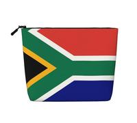 ZhRiYan Sri Lanka Flag Print Fake Hemp Makeup Bag - Reusable Cosmetic Organizer, Daily Storage, Business Trip Essential, South African Flag, One Size