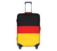 ZhRiYan Stylish Suitcase Cover Protector - Elastic German flag Print Luggage Travel Accessory, Business Trip Essential, White, X-Large