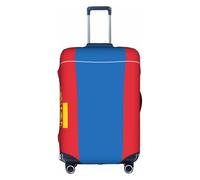 ZhRiYan Stylish Suitcase Cover Protector - Elastic Mongolian flag Print Luggage Travel Accessory, Business Trip Essential, White, Large