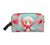 ZhRiYan Travel Cosmetic Bag – Reusable Dopp Kit with Cute loving boy Full-Sided Print for Toiletry, Makeup, Accessories, and More, White, One Size, White, One Size