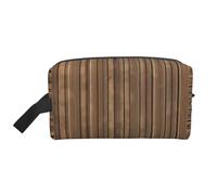 ZhRiYan Travel Cosmetic Bag â€“ Reusable Dopp Kit with Solid wood pattern Full-Sided Print for Toiletry, Makeup, Accessories, and More, White, One Size, White, One Size